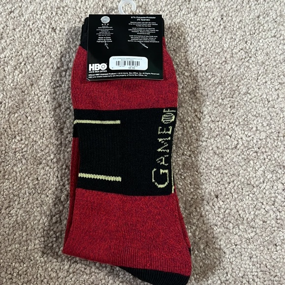 NWT Game of Thrones Lannister Embroidered Socks GOT - Picture 2 of 5